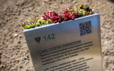 QR code in the Carl Gustav Swensson park